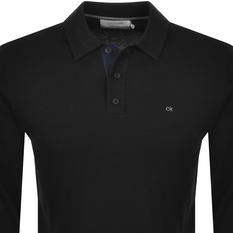 Alternative Image for ProductCalvin Klein Cotton Silk Polo Knit Jumper Black2